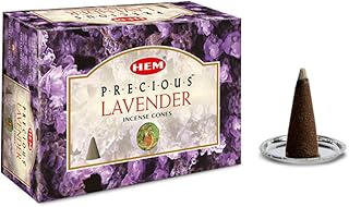 Hem Incense Cones | Natural Aromatic Blend for Purification, Protection & Spiritual Wellness | Long-Lasting Aroma (Lavender) | Suitable for home fragrance and incense use.