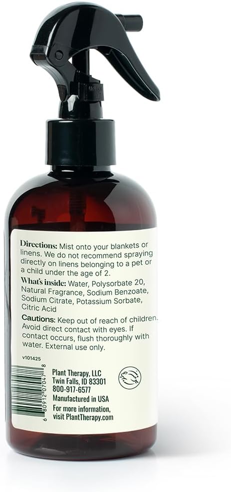 Plant Therapy Home White Linen Spray, Clean & Refreshing Aroma, Great for Sheets, Curtains, and Upholstery, One-of-a-kind Natural Fragrance 8 oz