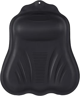 Goowin Bath Pillows for Tub, New Generation Skin-Friendly Silicone Bath Pillow, Luxury Bathtub Pillow for Head and Neck, Powerful Suction Tub Pillow for Bathtub with Inflatable Airbag (Black)