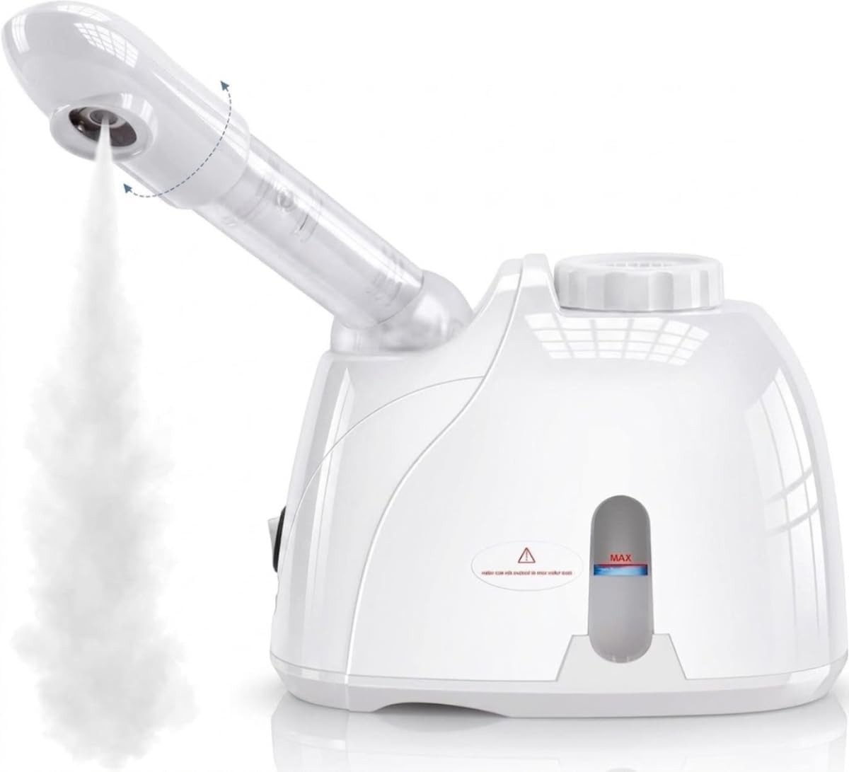 Facial Steamer Nano Ionic, Portable Face Steamer with Adjustable Arm, Deep Cleansing & Hydration, Home Spa Facial Steamer for Skin Care Routine, Pore Care Beauty Device