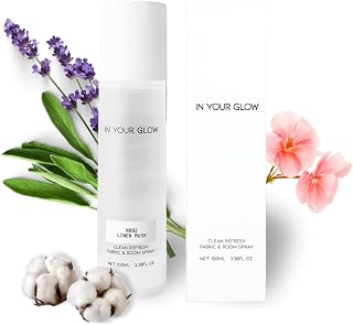 In Your Glow – N002 LINEN MUSK – Long-Lasting Clean Fabric & Room Mist Spray 100ml | Unisex Luxury Fragrance Spray & Odor Eliminator
