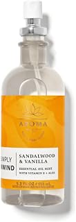 Bath and Body Works Aromatherapy Sandalwood & Vanilla Pillow Mist 5.3 Fl Oz (Sandalwood & Vanilla)