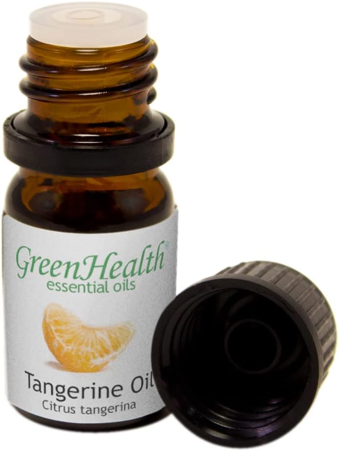 Tangerine – 1/6 fl oz (5 ml) Glass Bottle – 100% Pure Essential Oil – GreenHealth