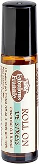 Fabulous Frannie De-Stress Essential Oil Blend Roll-On Grapefruit, Lavender, Ylang Ylang Pure Essential Oils and Coconut Oil 10ml