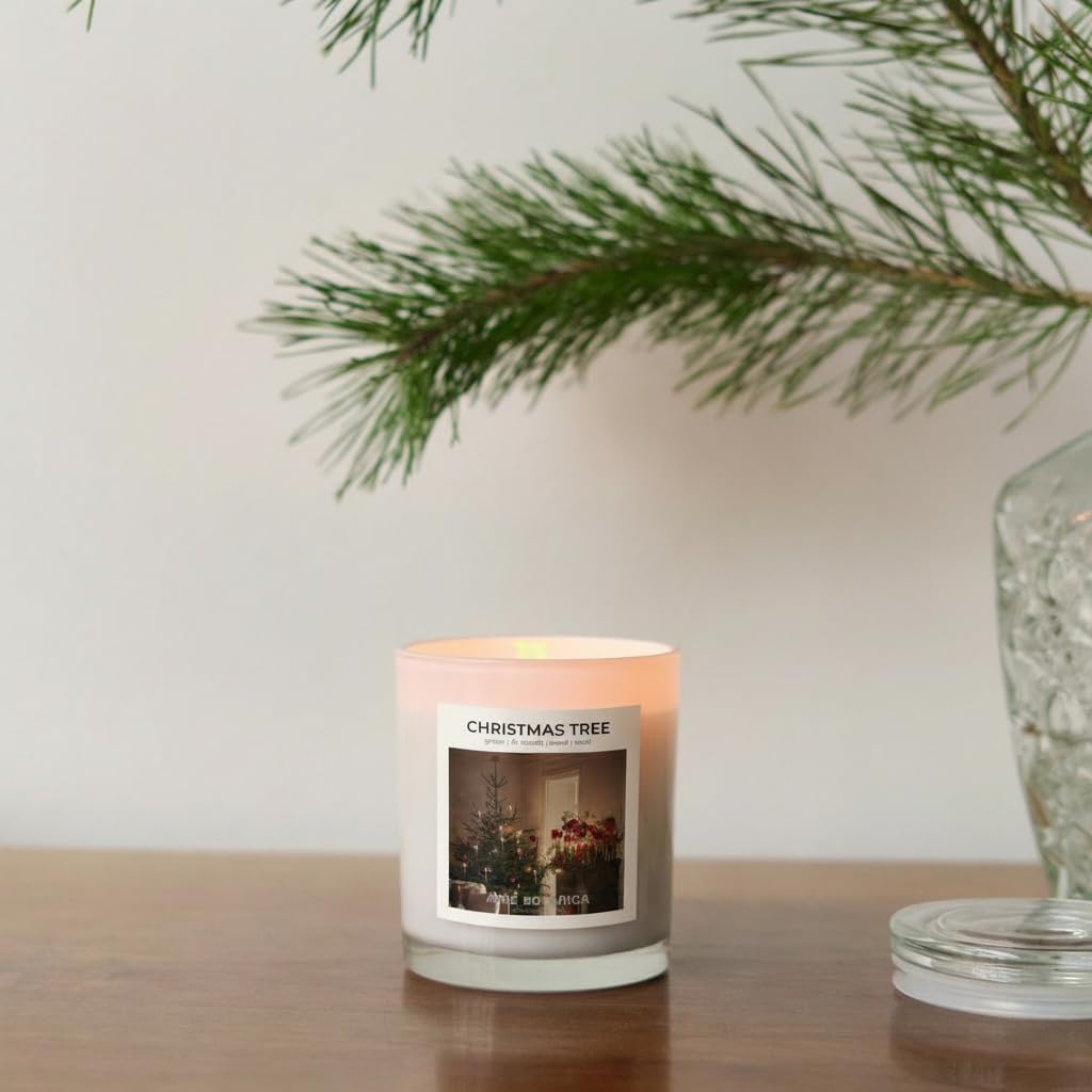 Wood Wick Candles That Crackle | Fir Pine Needle Balsam Candle Luxury Scented | Wooden Wick Candle – Hand Poured in The USA – Home Decor – Non Toxic Soy Candles – Gift for Men and Women