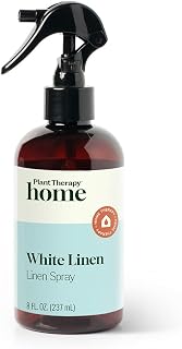 Plant Therapy Home White Linen Spray, Clean & Refreshing Aroma, Great for Sheets, Curtains, and Upholstery, One-of-a-kind Natural Fragrance 8 oz