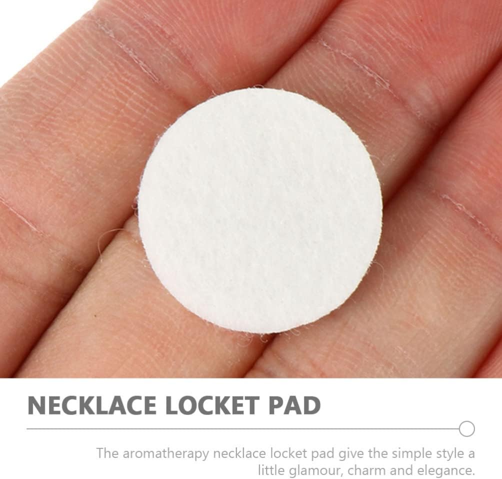 Ciieeo Essential Oil Diffuser Pads Replacement Refill 100Pcs Felt Aromatherapy Cotton Sheets for Necklace Locket Car Vent Clip 0.88X0.88In