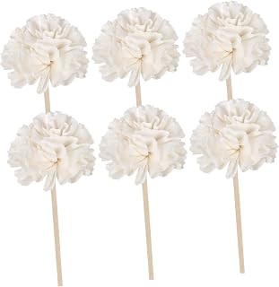 Artibetter 6Pcs Aroma Diffuser Flower Sticks Replacement Rattan Reeds for Home Office and Yoga Rooms Refresh Your Space with Decorative Essential Oil Diffuser Accessories