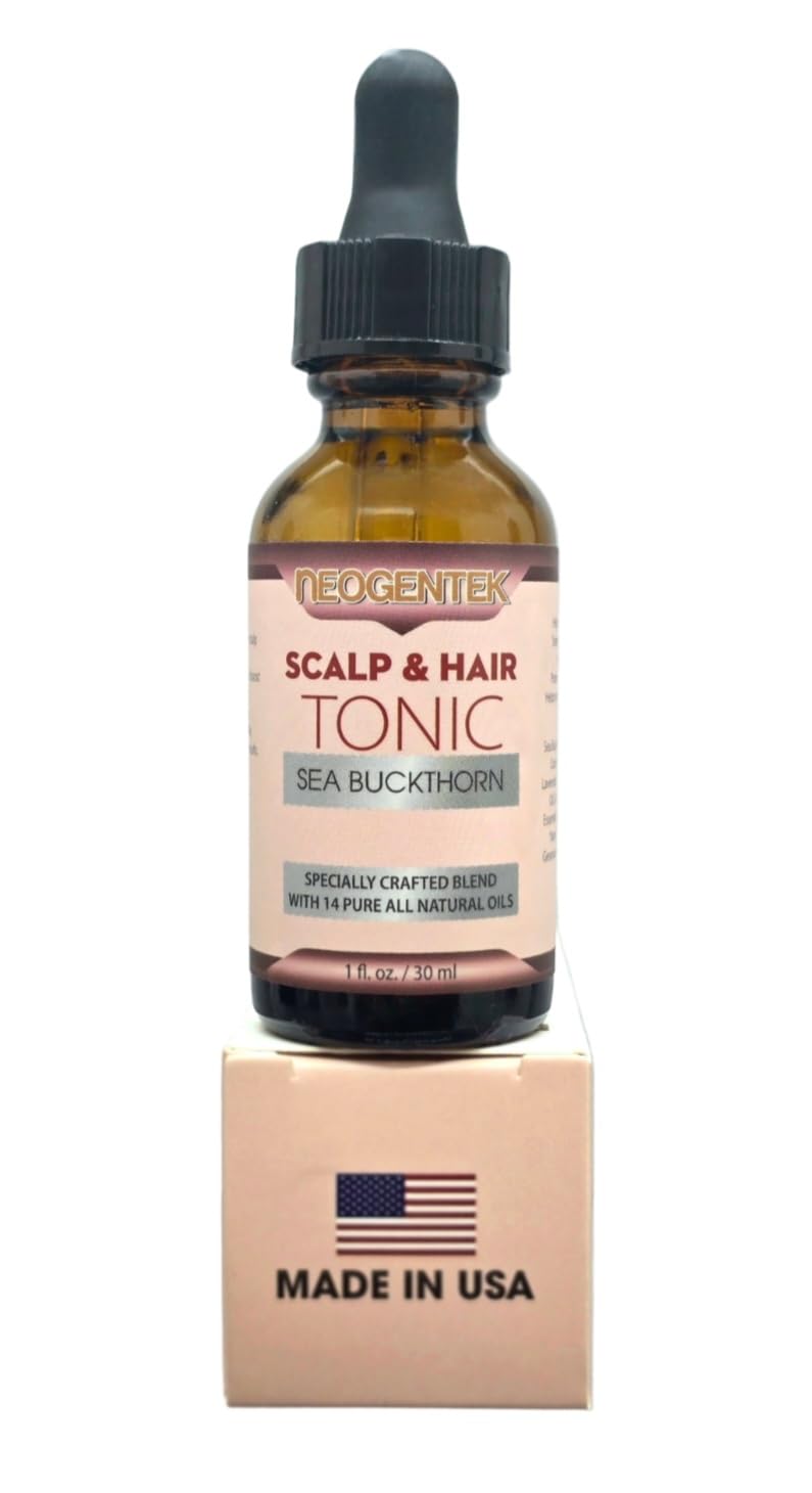 Hair & Scalp Tonic Essential Oil – Made from 14 Botanical Oils for Thicker, Fuller Hair • Root-Strengthening & Scalp-Nourishing Hair Serum • Refreshing Herbal Formula – Made in USA -1 oz