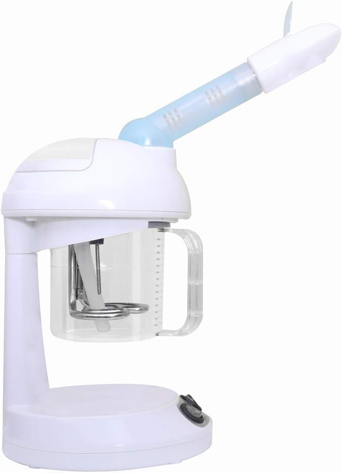 Funnylife Table Top Ozone Spa Face Steamer with Extendable Arm Portable Mini Ozone Spa Salon Beauty Tabletop Warm Mist