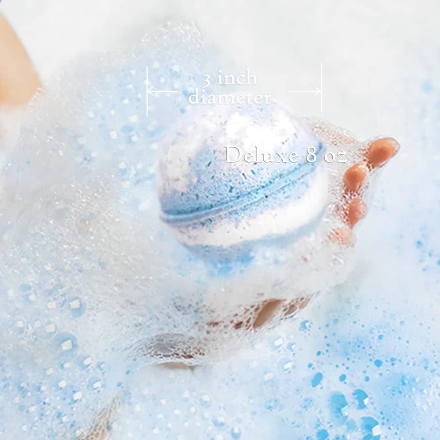 Handmade Bath Bombs with Surprise Earrings Inside for Women, Fresh Scent, Made in USA, Made Without Paraben, Preservatives, Phosphate, Large 10 oz
