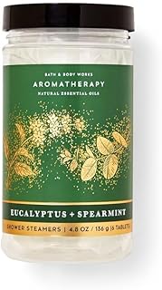 Bath & Body Works Eucalyptus Spearmint Shower Steamers 4.8 OZ / 136 G Bottle (6 Tablets)
