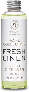 Reed Diffuser Refill Fresh Linen 6.8 Fl Oz (200ml) - Room Diffuser Refill - Home Fragrance - Scented Diffuser - Fresh Aroma - Room Fragrance - Scented Diffuser
