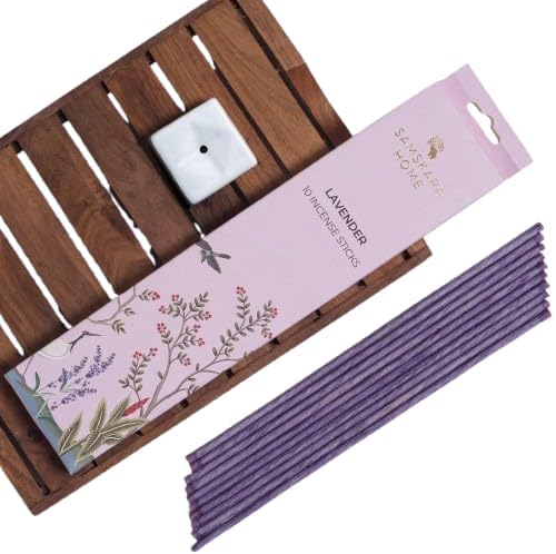 Samskara Lavender Incense Sticks Agarbatti | Pack of 10 | Eco Friendly Incense