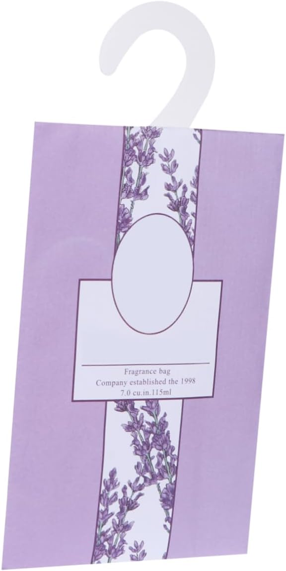 Holibanna 5Pcs Lavender Scented Sachets Hanging Air Freshener for Drawers Closets and Car Fresh Fragrance Packets for Wardrobes and Storage
