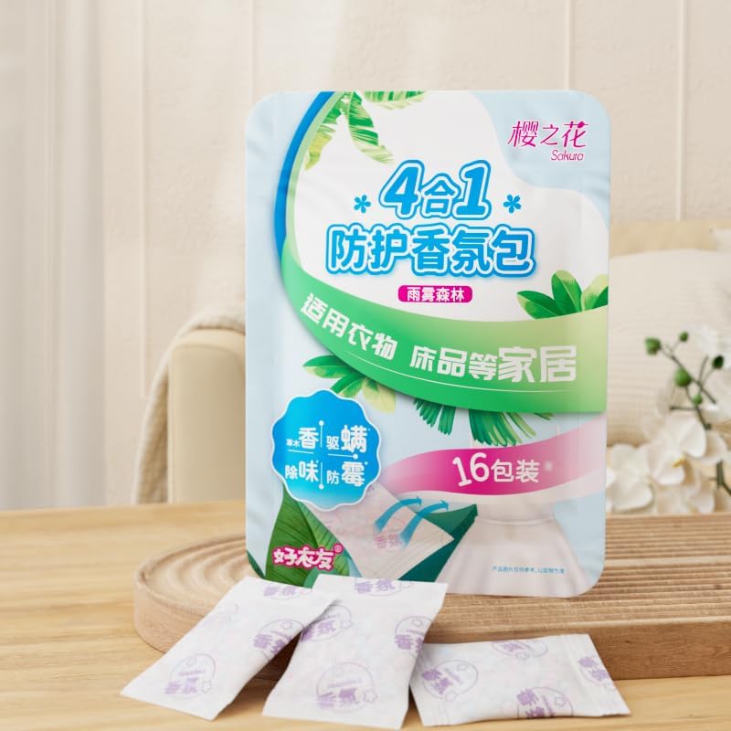 Bagus Natural Fresh Scented Sachets - 48 Pack Natural Linen Pouches for Closet & Drawer Freshness, Long Lasting Aromatic Herb Bags for Clothes, Wardrobe & Car - Delicate Fabric Safe Fragrance Booster