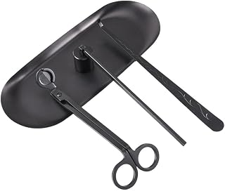 Candle Accessories Tool Set with Candle Wick, Candle, Candle Wick Dipper for Christmas, New Year, Party, Home, Black