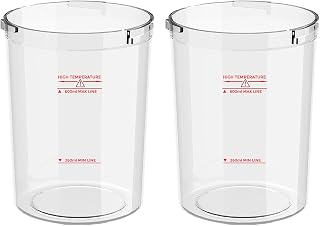 Water Jar for Facial Steamer Professional, Large Capacity Plastic Water Cup for Ozone Facial Steamer Professional Replacement 2pcs