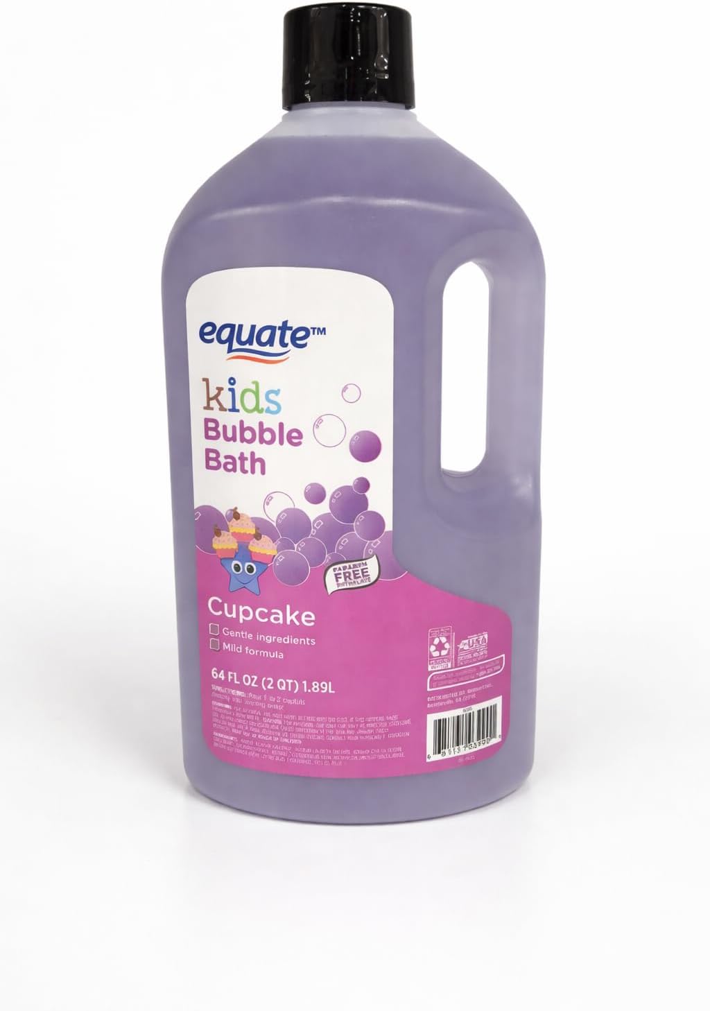 Kids Bubble Bath Cupcake mild Formula 64 fl oz (2 QT) 1.89 L