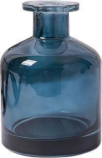 150ML/5OZ Empty Blue Clear Glass Diffuser Bottles Refillable Aromatherapy Container Jars Reed Diffuser Sticks Holder Bottle for DIY Crafts Fragrance Essential Oils