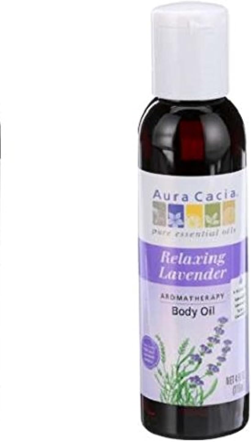 Aura Cacia Lavender Harvest Aromatherapy Body and Massage Oil, 4 Ounce - 6 per case.