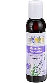 Aura Cacia Lavender Harvest Aromatherapy Body and Massage Oil, 4 Ounce - 6 per case.