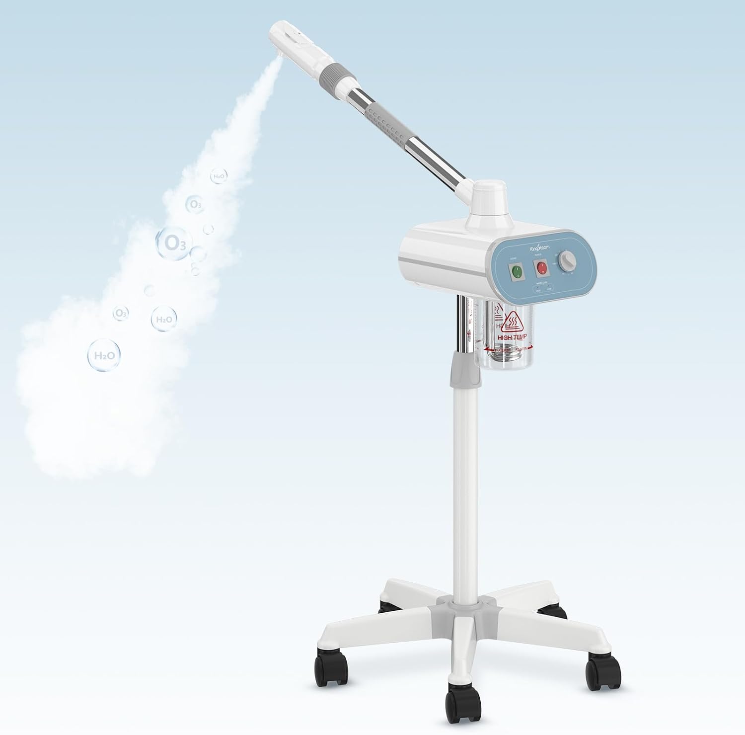 Professional Nano Ionic Facial Steamer with Ozone – 700ml Large Capacity Stand Facial Steamer