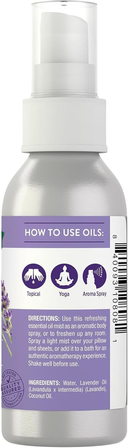 Nature's Truth Lavender Rejuvenating On The Go Hydrating Mist - 2.4 oz, Pack of 2
