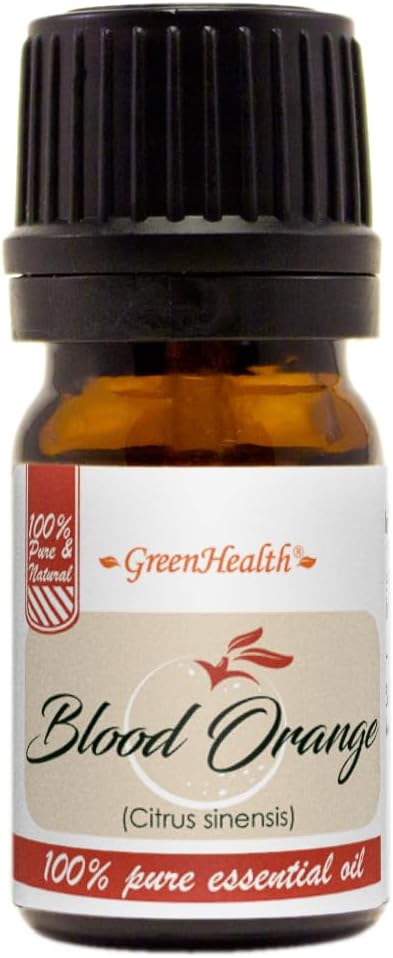 Blood Orange – 1/6 fl oz (5 ml) Glass Bottle – 100% Pure Essential Oil – GreenHealth