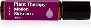 Plant Therapy Motion Sickness Essential Oil Blend Pre-Diluted Roll-On 10 mL (1/3 oz) Helps Ease Motion-Related Discomfort, Great for Road Trips & Flights, Convenient & Ready to Use