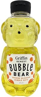Griffin Remedy Bubble Bath Bear - All-Natural Orange Blossom Essential Oils Aromatherapy and Organic MSM, Paraben Free, 21 fl oz