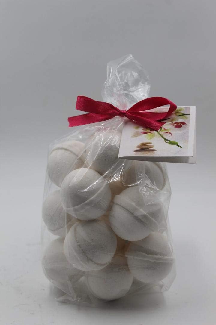 Spa Pure Vanilla Lace Bath Bombs: USA Made with Shea, Mango and Cocoa Butter, Ultra Moisturizing, Great for Dry Skin, All Skin Types (14 Count) Pack of 1