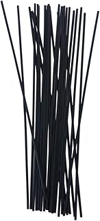 50pcs Black Refill Diffuser Sticks 12 inch x 4 mm Reed Diffuser for Home Fragrance Accessories Diffuser Oil Refill Office Decoration