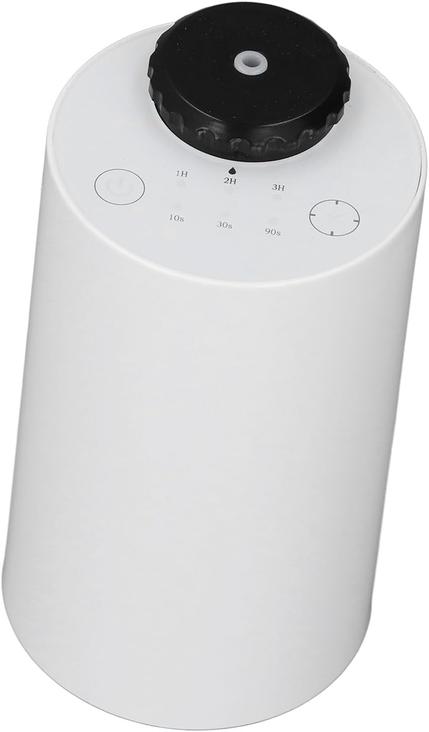 Waterless Scent Diffuser, Cold Air Scent Machine, Air Freshener with Timer, Quiet Automatic Fragrance Release, Ideal for Bedroom, Living Room & Office (White)