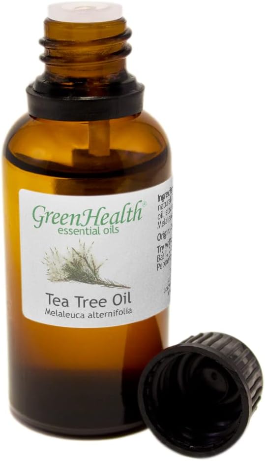 Tea Tree Essential Oil 1 fl oz – 100% Pure & Natural, Uncut & Undiluted – Therapeutic Grade for Diffuser, Aromatherapy, Home Use – Greenhealth