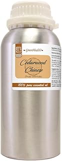 Cedarwood Essential Oil - 16 fl oz - Aluminum Bottle w/Locking Cap - 100% Pure Essential Oil - GreenHealth