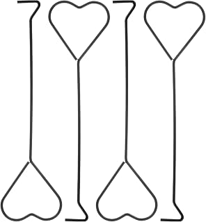 Hemoton 4Pcs Heart Design Candle Wick Dippers Stainless Steel Candle Wick Placement Tool Extinguishing Hooks Safe Accessories Set for Home