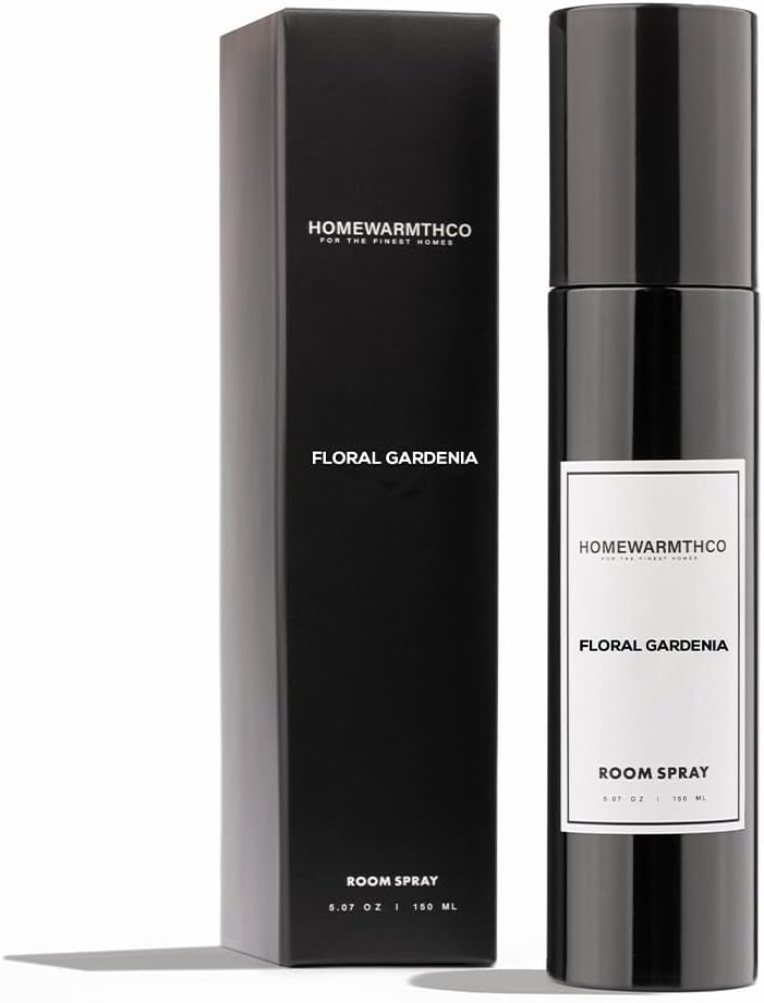 Gardenia Room Spray – 5.07 oz (150 ml) Scented Air Freshener Odor Eliminator Spray for Home, Office &amp; Linen – Long-Lasting Aromatherapy Mist for Bedding, Pillows &amp; Fabrics – Luxurious Home Fragrance