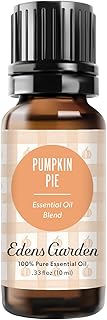 Edens Garden Pumpkin Pie Essential Oil Blend – Fall & Autumn Aroma, 100% Pure Undiluted Aromatherapy for Natural Wellness & Seasonal Gifting – 10 ml (.33 fl oz)