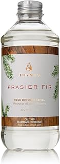 Thymes Reed Diffuser Oil Refill – Fragrance Oil for Diffuser Refill – Flameless Home Fragrance Products – Home Luxury Scents with Notes of Crisp Fir, Cedarwood & Sandalwood (Frasier Fir, 7.75 fl oz)