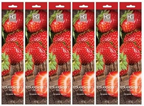 Hosley 120 Pack Incense Sticks + Bonus 120 Pack (Total 240) – Strawberry – Bulk Pack Perfect for Home, Meditation & Aromatherapy