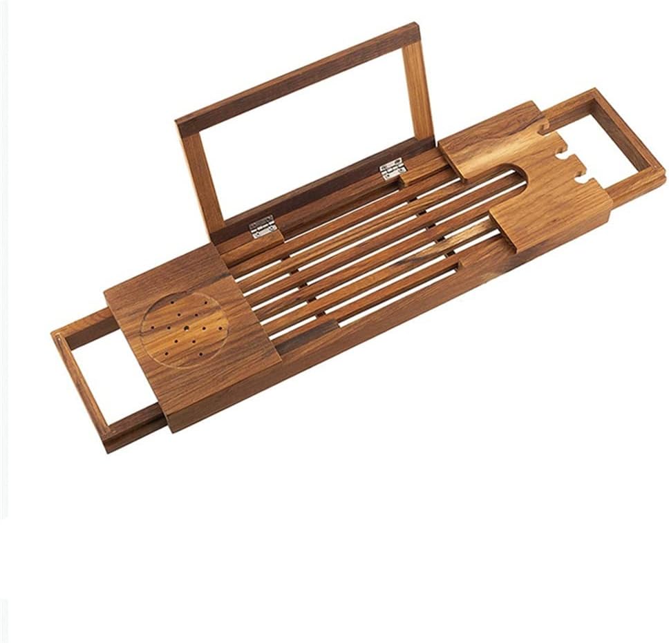 Bath Tub Shelf Rack Multi-Purpose Bathtub Board Tablet with Extending Sides Bathroom Caddy Tray