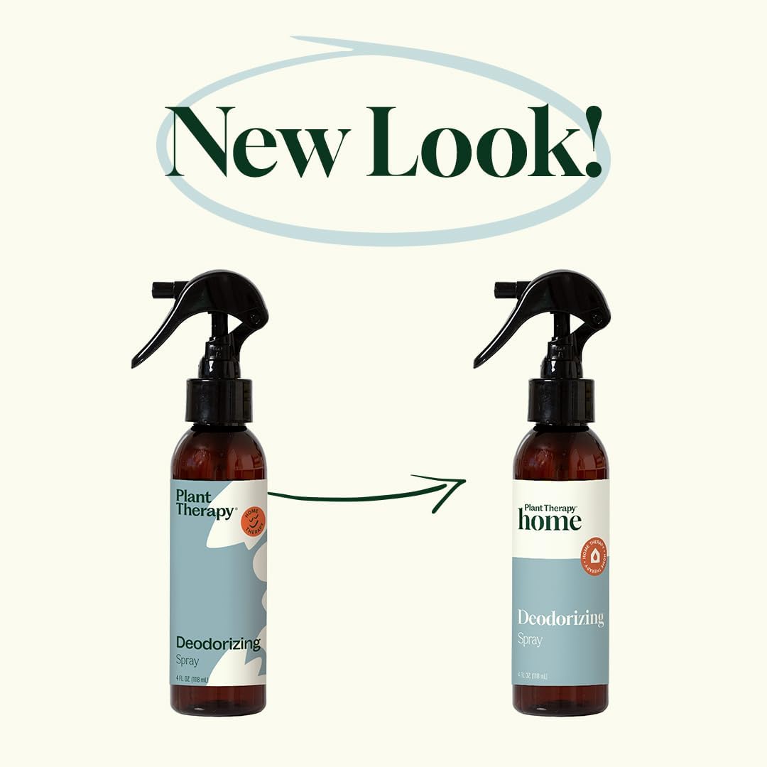 Plant Therapy Home Deodorizing Room Spray 4 oz Quick, On-The-Go Freshness, Safe & Gentle for Everyday Use, Free from Harsh Chemicals & Synthetic Fragrances