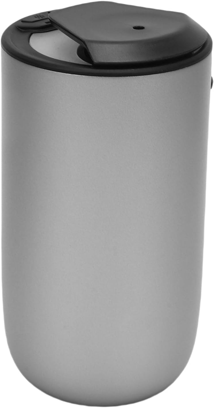 GOWENIC Waterless Essential Oil Diffuser, Aluminum Alloy Portable Aromatherapy Diffuser, Low Noise Leak Proof for Car Home Office, 15ml Essential Oil for Car Travel (Ti Silver)