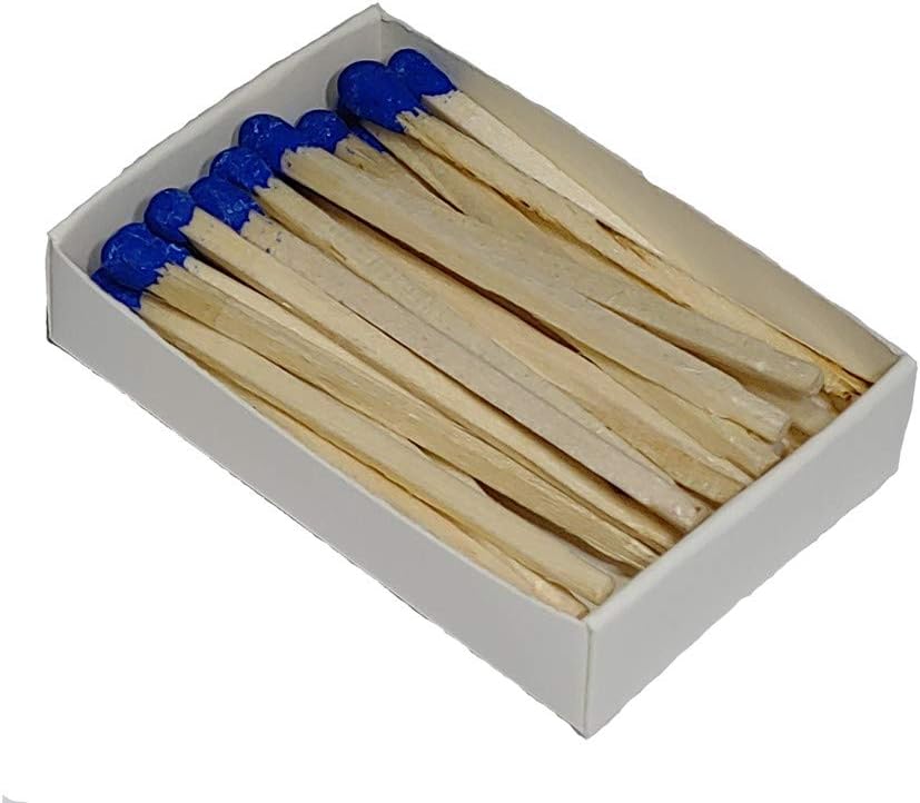 Decorative Mini Bontanical Floral Matchbox Set of 6 Matches for Candle and Fireplace Wood Matches