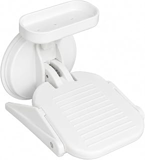 Shower Stool for Shaving Legs,Bath Foot Rest for Wall Showers Small Stand for Inside with Powerful Suction Cup