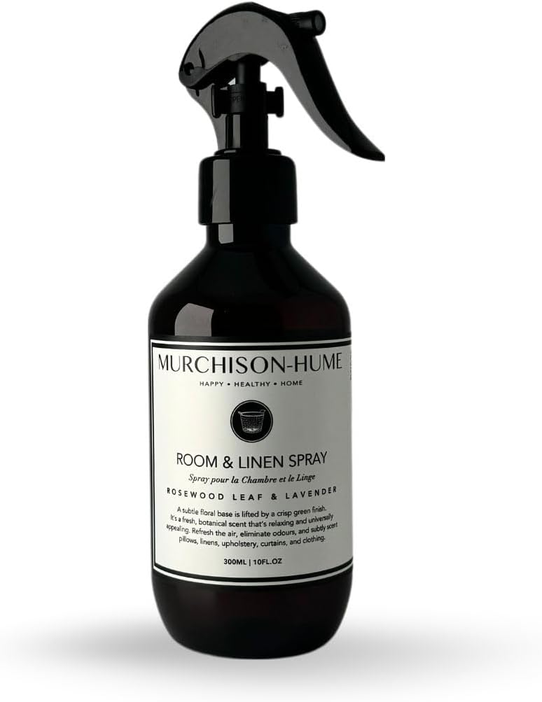 Murchison-Hume Luxury Room & Linen Spray – Rosewood Leaf & Lavender | Eco-Conscious, Plant-Based Fabric Mist & Air Freshener | Long-Lasting Scent, 10 fl oz