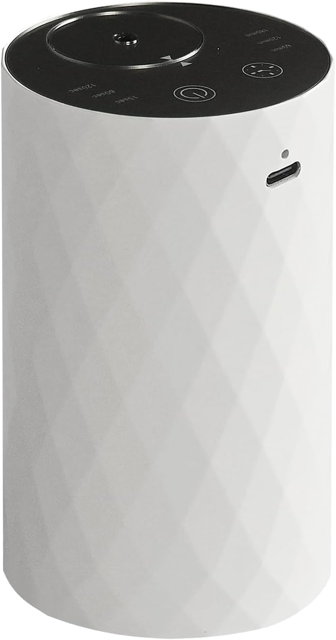 Waterless Essential Oil Diffuser - Portable Aromatherapy Scent Machine with 3 Mist Modes & Timer