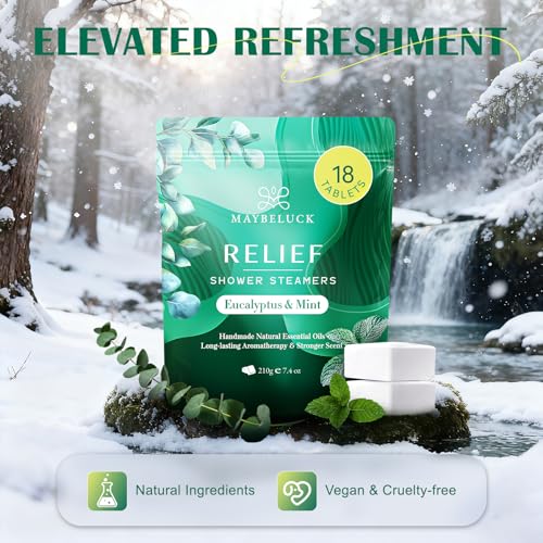 Eucalyptus Mint Shower Steamers 30 Pack - Eucalyptus for Shower, Valentine's Day Gifts & Birthday Gifts for Women