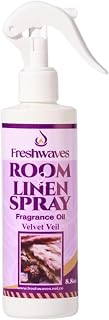 Freshwaves Room and Linen Spray | Velvet Veil Scent | Fragrance Oil | 8.8 Ounce | Air Spray Freshener | Room Spray Odor Eliminator | Air Freshener Sprays for Living Room | Bedroom | Restroom | Office